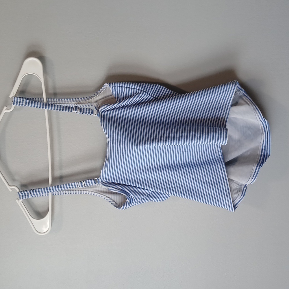 Niptuck Striped Tankini Top Womens 10 Nautical Summer Resortwear - Picture 4 of 4